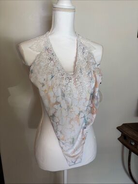 Tularosa White Lace One-Piece Swimsuit NWT Small